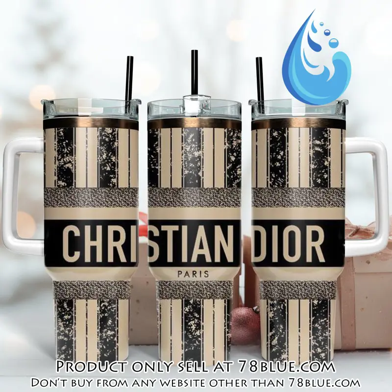 Dior logo 40oz stanley tumbler 40oz stanley tumbler fashion stanley tumbler ktb1119 78b1806926